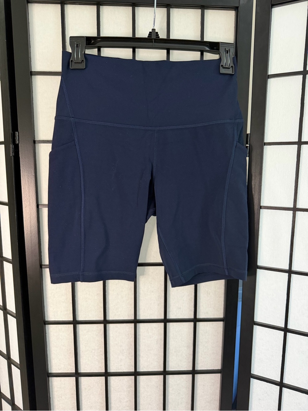 lululemon athletica High-Rise Bike Shorts with Side Pockets - True Navy - Picture 4 of 5
